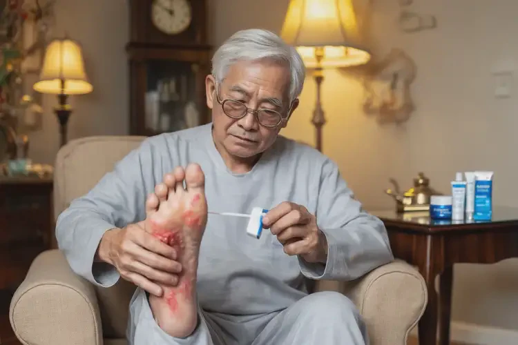 高齡老人腳上出濕疹可不可以徹底自愈(圖1)