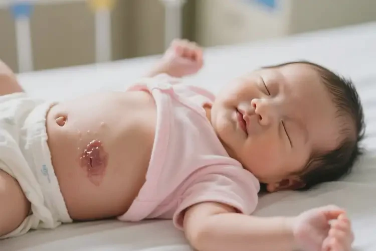 嬰幼兒肚子上起濕疹能徹底自愈嗎(圖1)