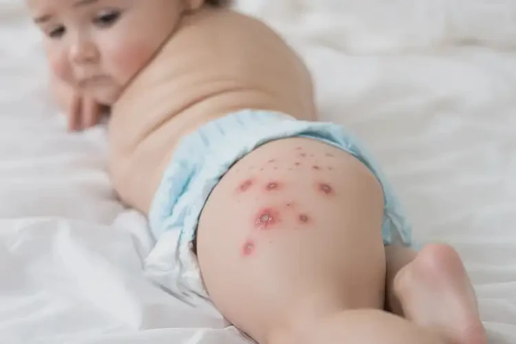 嬰幼兒屁股上長濕疹不管它會自己自愈嗎(圖3)