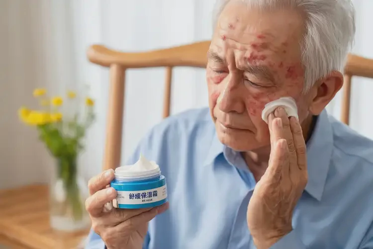 老年人面部出濕疹不管它會(huì)自己痊愈嗎(圖2)