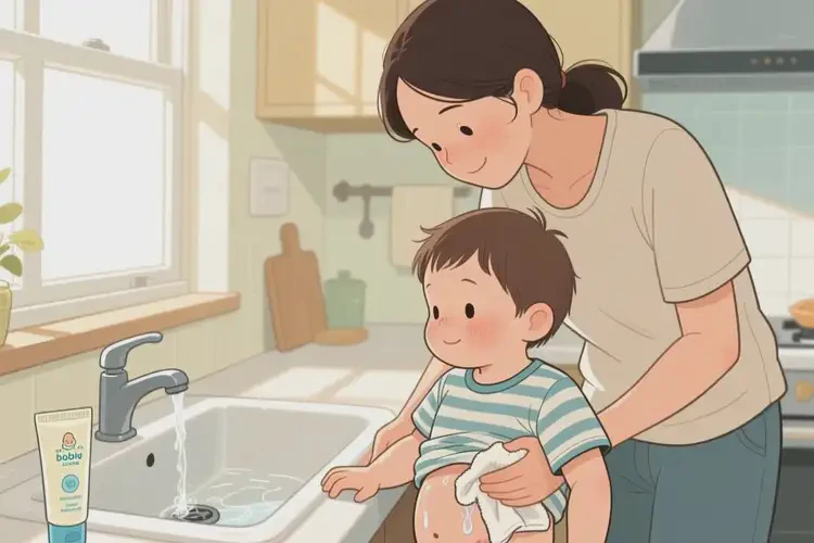 幼儿肚子上长湿疹不管它会自己痊愈吗(图2)