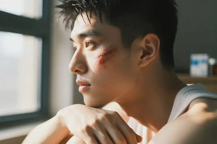 青年人臉上出現(xiàn)濕疹不管它會(huì)自己好嗎(圖3)