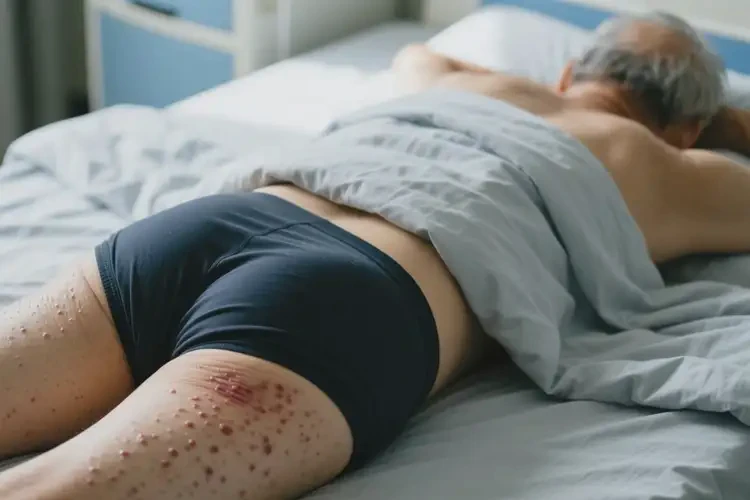 老年人屁股上有濕疹不管它會(huì)自己好嗎(圖2)