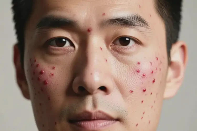 男人臉上經(jīng)常長濕疹能不能根治(圖1)