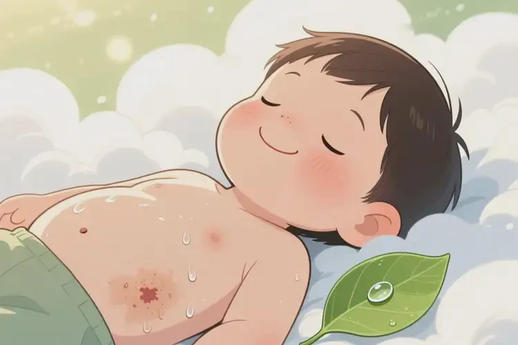 少兒肚子偶爾起濕疹可以徹底自愈嗎(圖2)