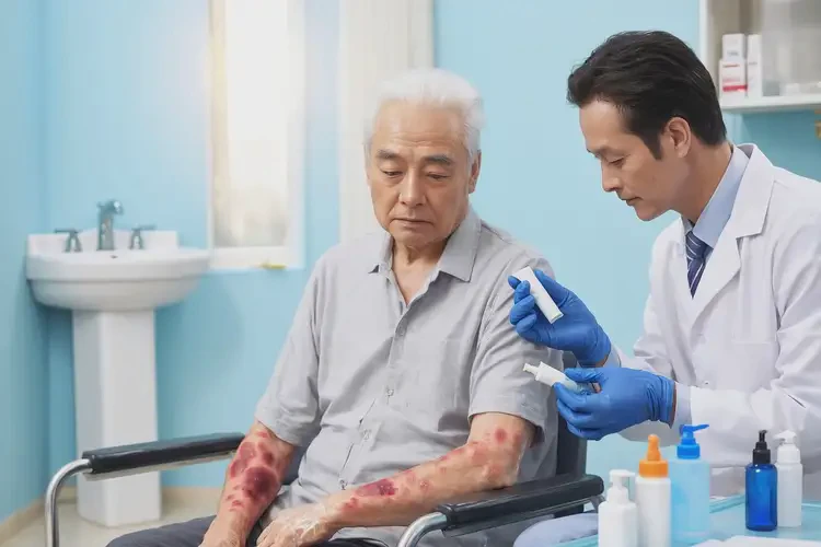 高齡老人手臂上經(jīng)常長濕疹不管它會自己自愈嗎(圖3)