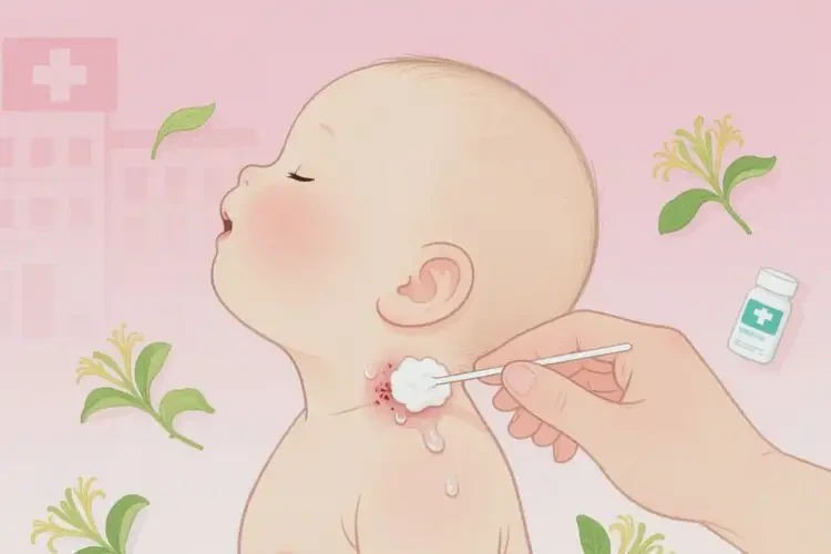 寶寶脖子上起濕疹可不可以徹底自愈(圖4)