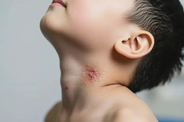 兒童脖子容易長濕疹可不可以根治(圖1)