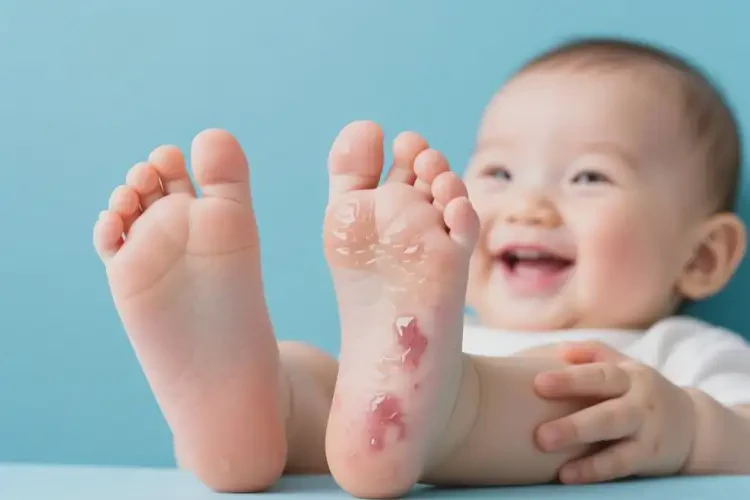 婴幼儿脚上容易长湿疹不管它会自己痊愈吗(图1)