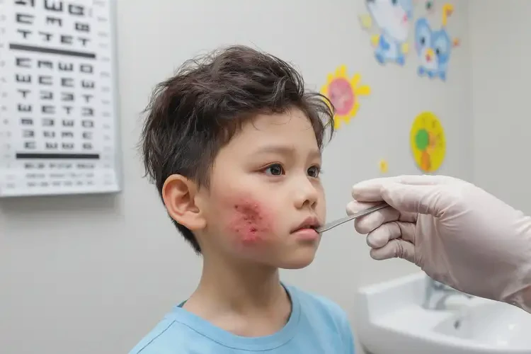 小孩脖子上偶尔起湿疹不管它会自己痊愈吗(图3)