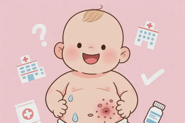 嬰兒肚子上長濕疹不管它會(huì)自己自愈嗎(圖1)