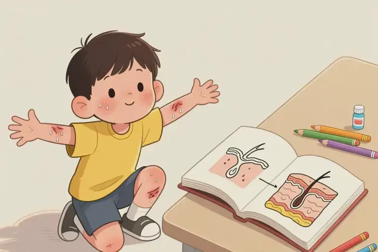 小學(xué)生四肢出濕疹能徹底自愈嗎(圖2)