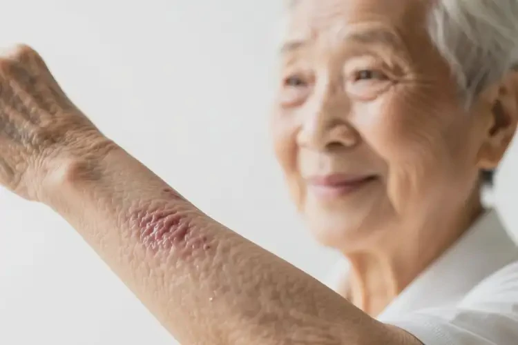 老年人手臂有湿疹不管它会自己自愈吗(图2)