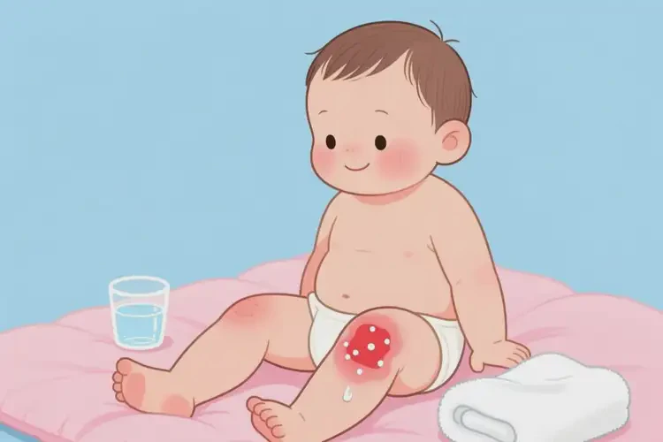 幼儿小腿上出现湿疹能彻底自愈吗(图1)