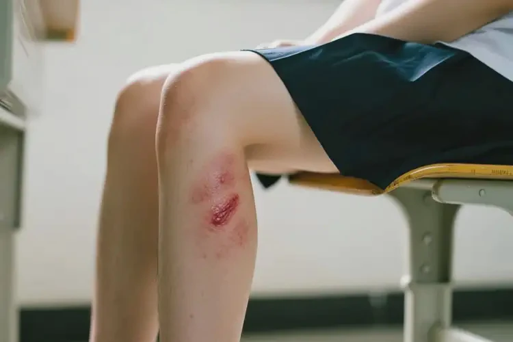 大學(xué)生大腿長濕疹不管它會自己痊愈嗎(圖2)