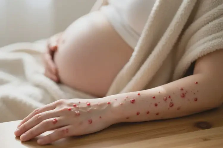 產(chǎn)婦手臂上經(jīng)常長(zhǎng)濕疹能靠自己自愈嗎(圖1)