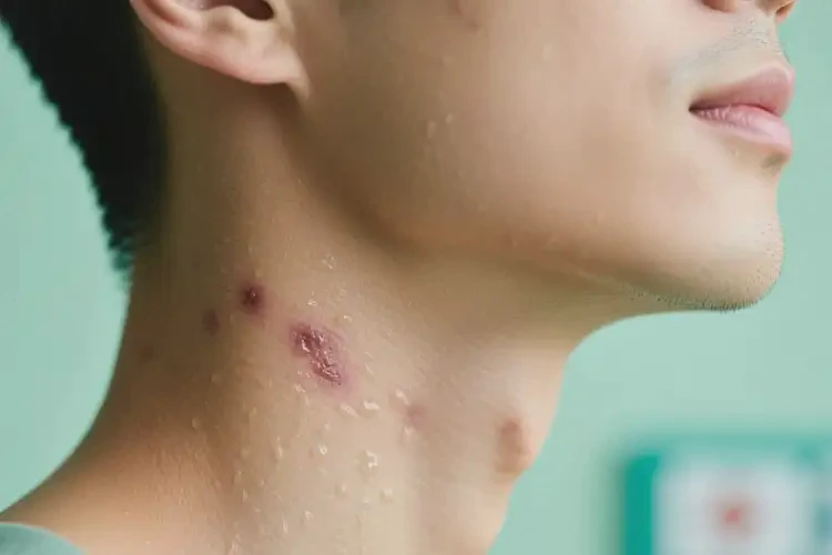 男人脖子上容易長(zhǎng)濕疹能不能徹底自愈(圖1)