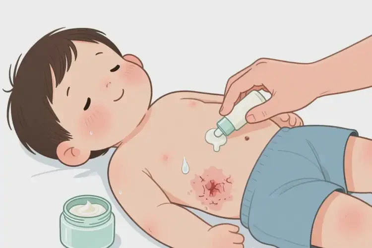 孩子肚子出現(xiàn)濕疹能夠徹底治愈嗎(圖3)