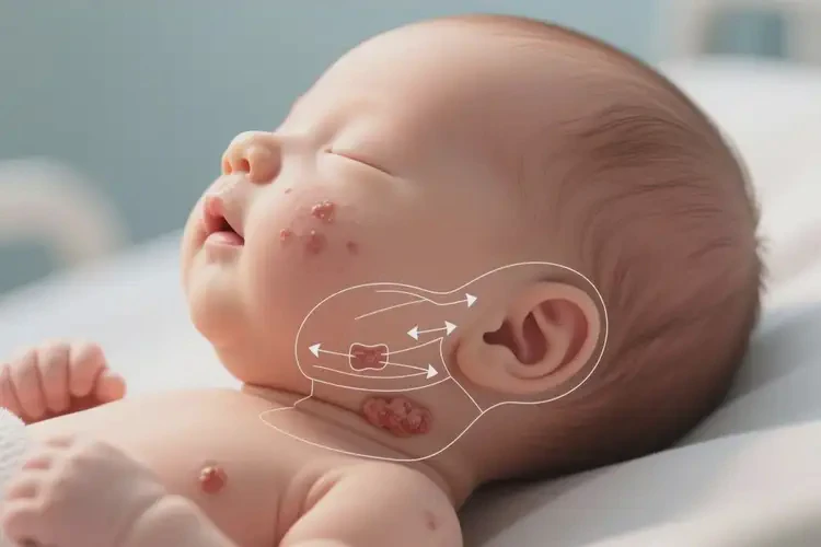 新生兒脖子偶爾起濕疹可以徹底自愈嗎(圖4)