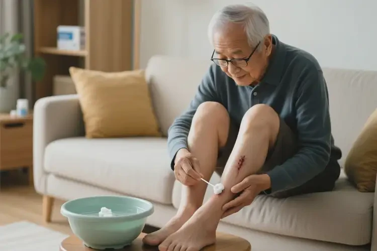 高齡老人小腿上經(jīng)常長濕疹能不能根治(圖2)