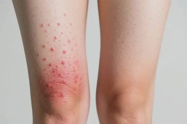 女性大腿上出現(xiàn)濕疹能徹底自愈嗎(圖4)