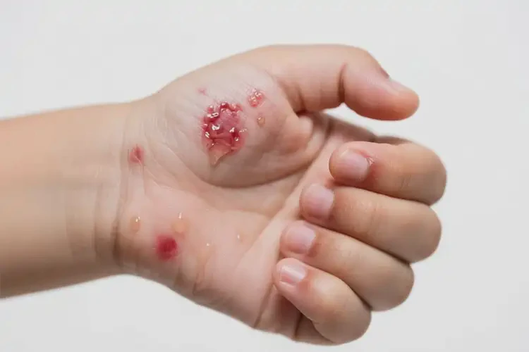 少兒手上有濕疹不管它會(huì)自己自愈嗎(圖3)