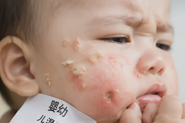 嬰幼兒面部經(jīng)常長(zhǎng)濕疹不管它會(huì)自己好嗎(圖4)