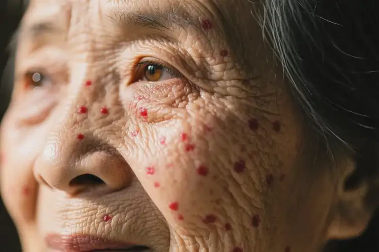 老人臉上偶爾長(zhǎng)濕疹不管它會(huì)自己好嗎(圖2)