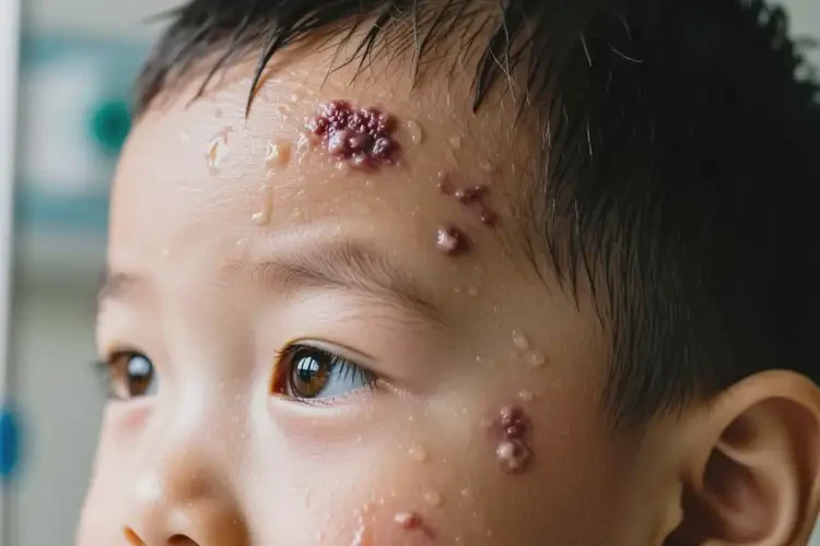 小孩面部出現(xiàn)濕疹不管它會自己自愈嗎(圖2)