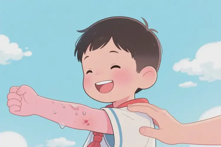 小學(xué)生手臂長(zhǎng)濕疹可以徹底自愈嗎(圖4)