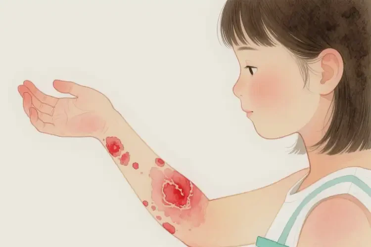 女生手臂起濕疹能靠自己自愈嗎(圖3)