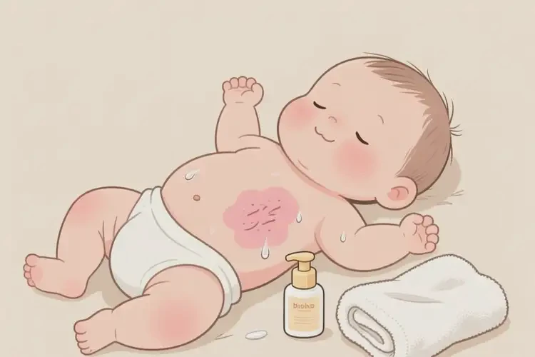 寶寶肚子上容易起濕疹可不可以徹底自愈(圖3)