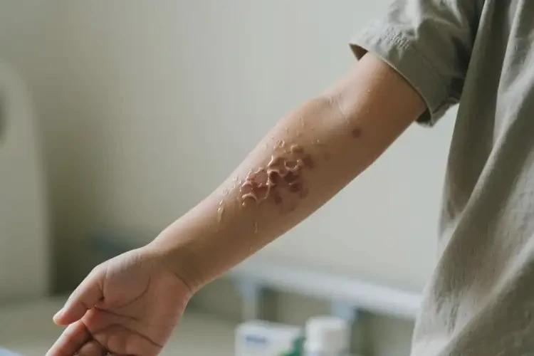 小孩手臂有濕疹不管它會自己自愈嗎(圖1)