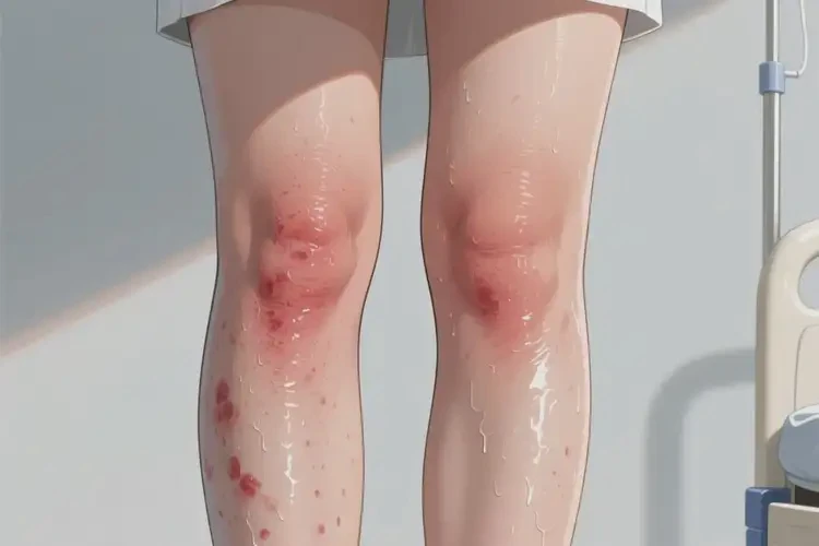 女性小腿上起濕疹能靠自己自愈嗎(圖2)