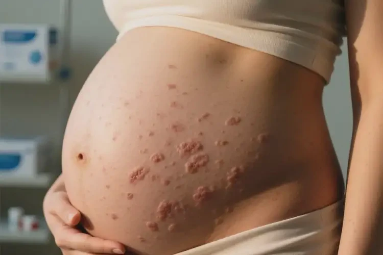 產(chǎn)婦肚子出現(xiàn)濕疹不管它會自己痊愈嗎(圖4)