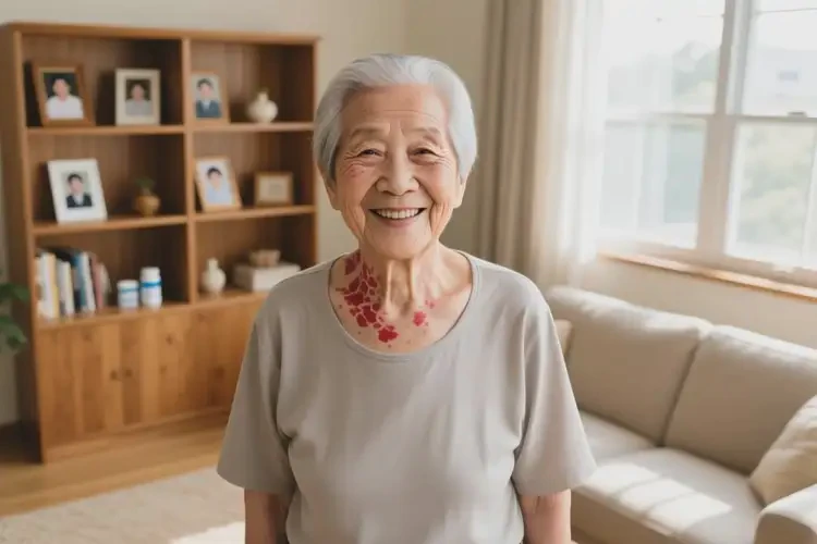 老年人脖子起濕疹能夠徹底治愈嗎(圖3)