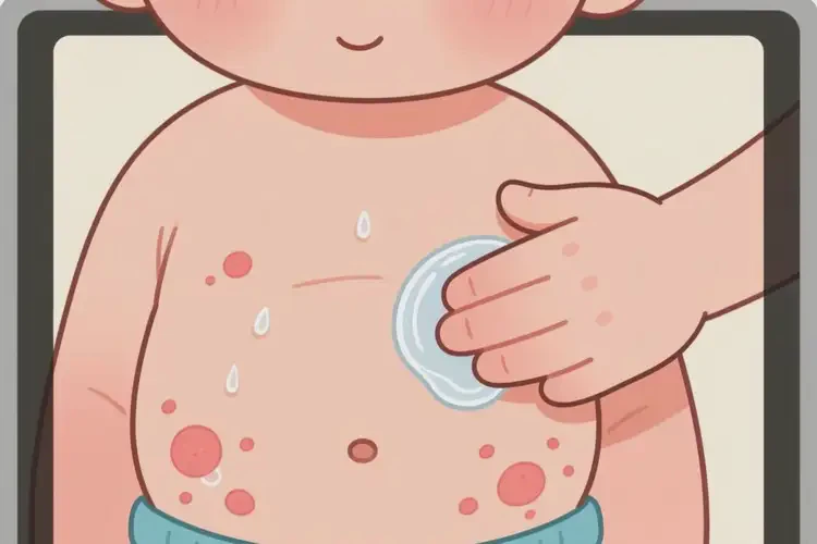 孩子肚子偶爾起濕疹能夠徹底治愈嗎(圖4)