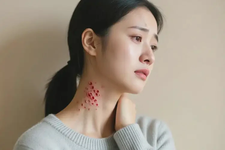 青年人脖子出濕疹不管它會(huì)自己好嗎(圖3)