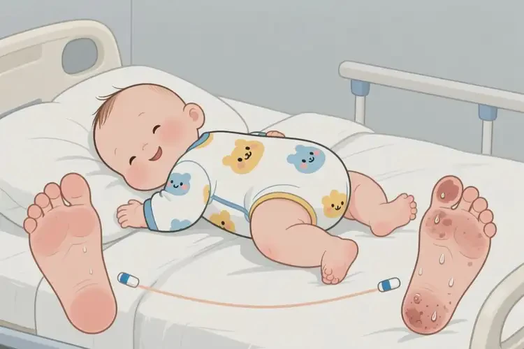 婴幼儿脚上容易长湿疹不管它会自己痊愈吗(图2)