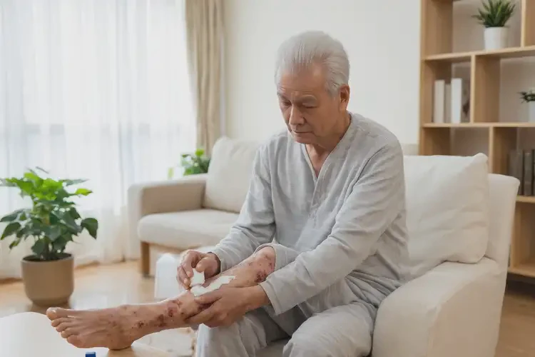 高齡老人腳上起濕疹能不能根治(圖1)