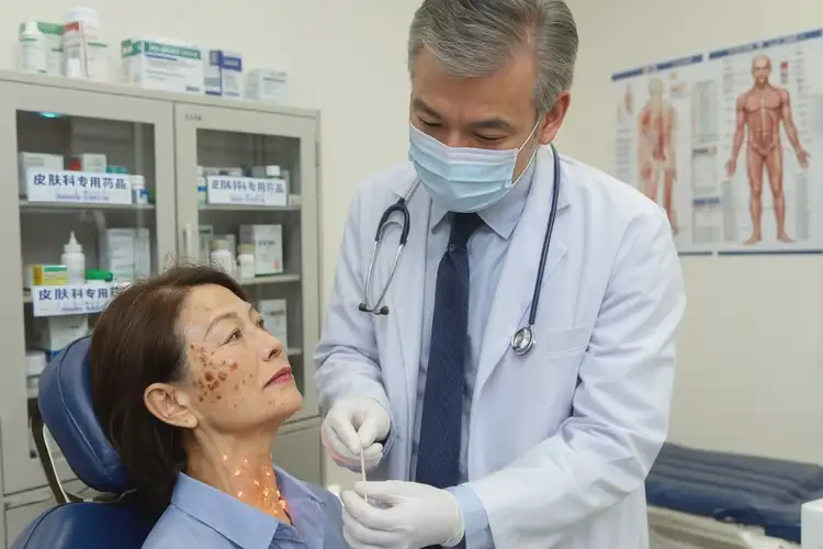 女性脖子上出濕疹能夠徹底治愈嗎(圖3)