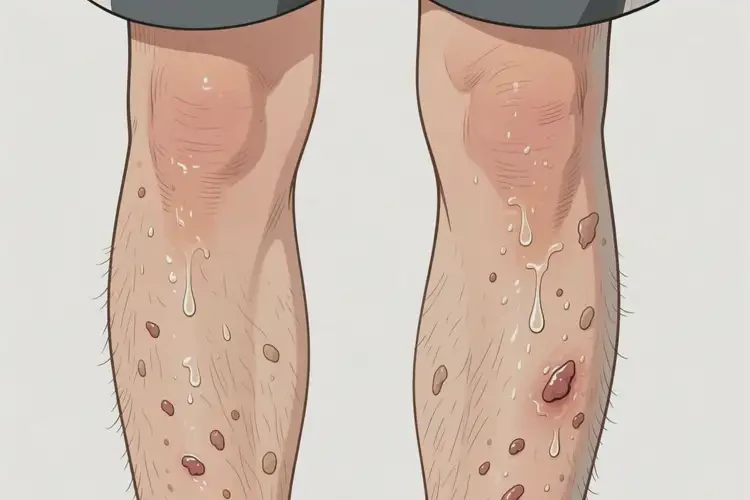 青年人小腿上偶爾起濕疹不管它會(huì)自己自愈嗎(圖2)