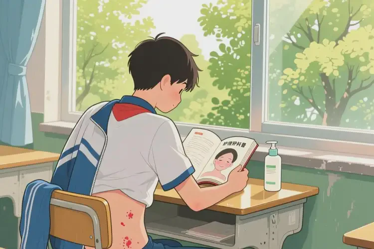 中學(xué)生肚子上偶爾長濕疹能不能徹底自愈(圖2)