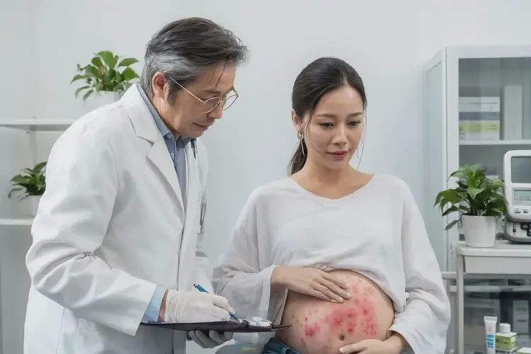 哺乳期媽媽肚子有濕疹不管它會自己痊愈嗎(圖3)