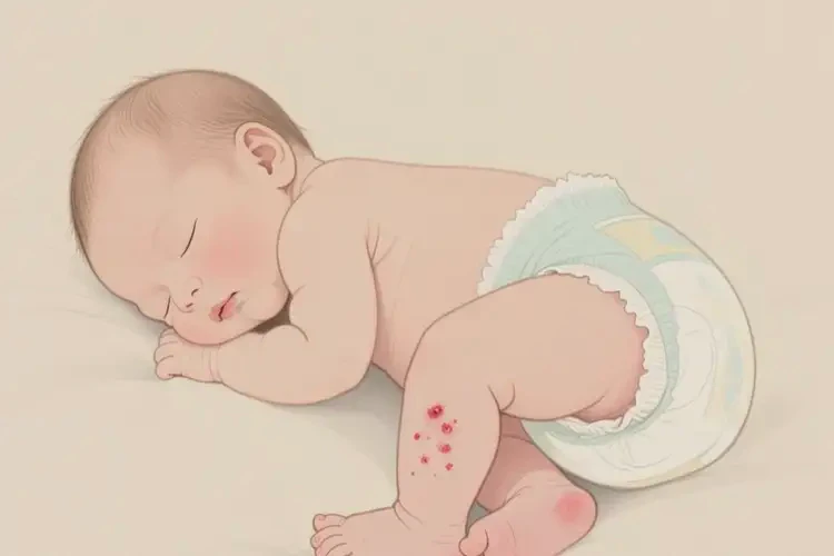 新生兒大腿偶爾長濕疹不管它會自己自愈嗎(圖3)