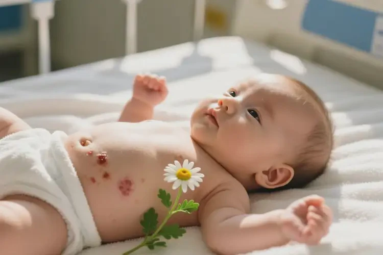 寶寶肚子長濕疹不管它會自己自愈嗎(圖2)