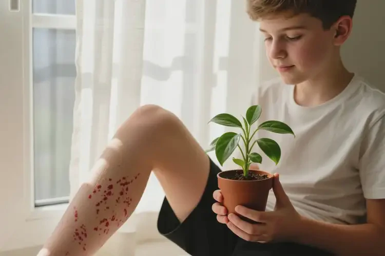 中學生小腿上經(jīng)常起濕疹可不可以徹底自愈(圖1)