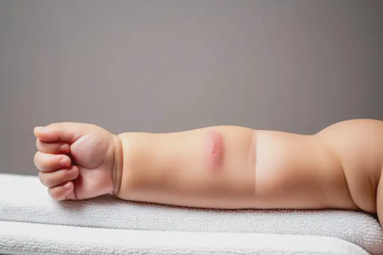 嬰兒手臂上偶爾長(zhǎng)濕疹不管它會(huì)自己痊愈嗎(圖1)