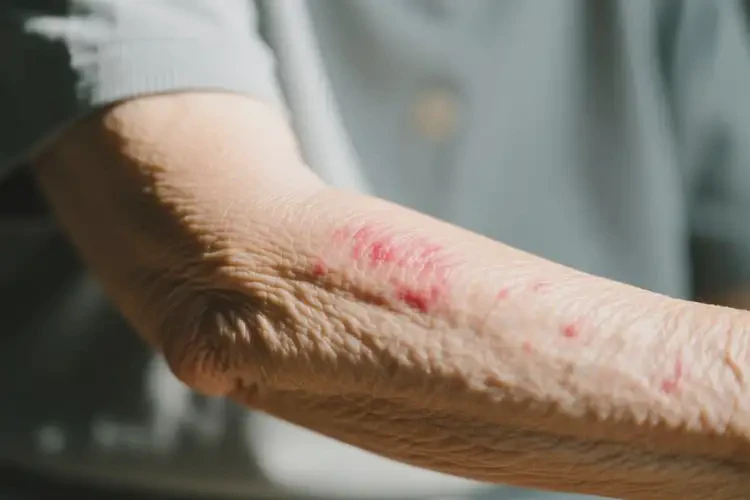 老年人手臂偶爾起濕疹不管它會(huì)自己痊愈嗎(圖2)