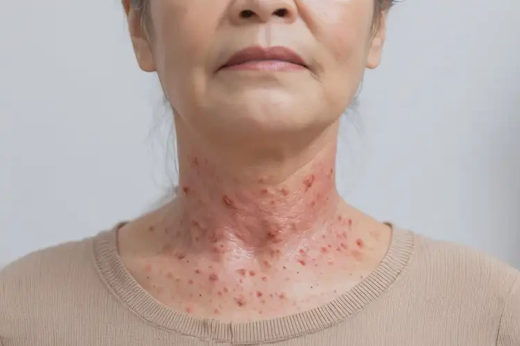 女生脖子上經(jīng)常長(zhǎng)濕疹不管它會(huì)自己自愈嗎(圖3)